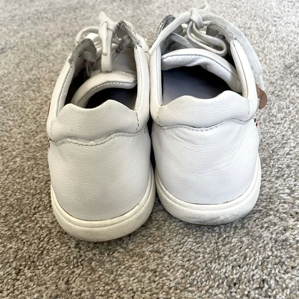 Josef Seibel - Women's Caren 01 Leather Lace Up Sneaker‎ - Size 7 - White